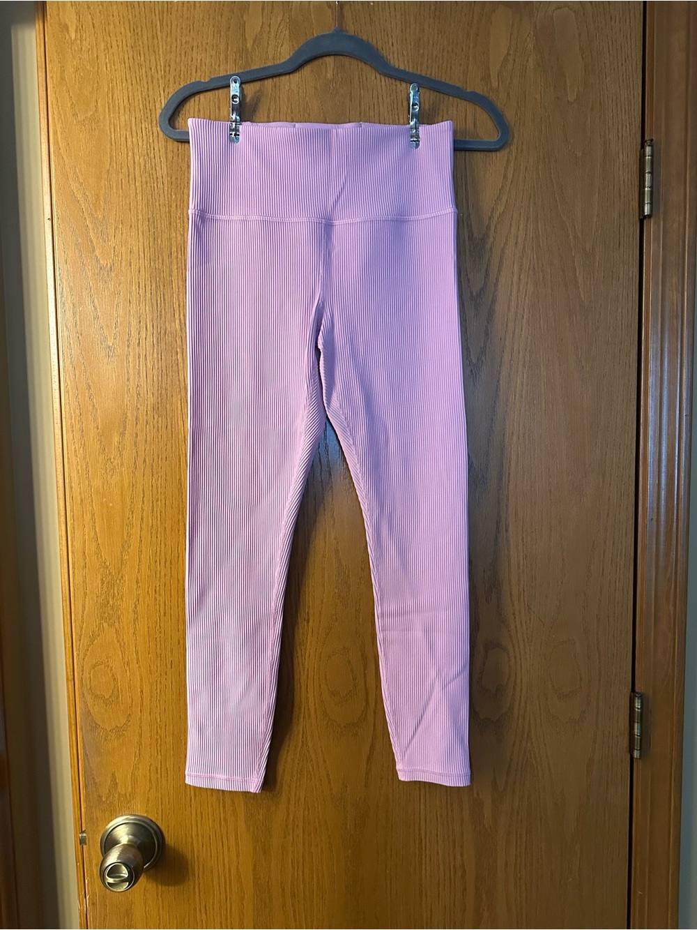 Athleta Ribbed Light Pink Women’s Leggings
